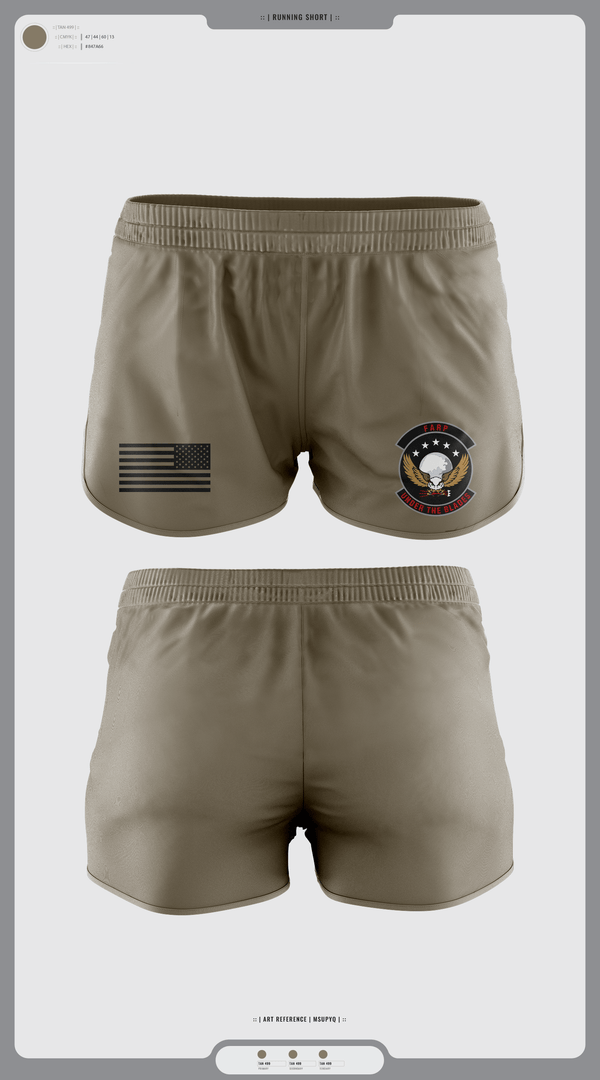 Womens Shorts, FARP, Air Force, Teamtime, Team time, sublimation, custom sports apparel, team uniforms, spirit wear, spiritwear, sports uniforms, custom shirts, team store, custom team store, fundraiser sports, apparel fundraiser