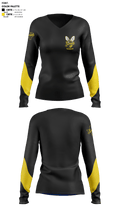 Denison High School Swimming 37701512 Women's Long Sleeve V-neck Shirt - 2