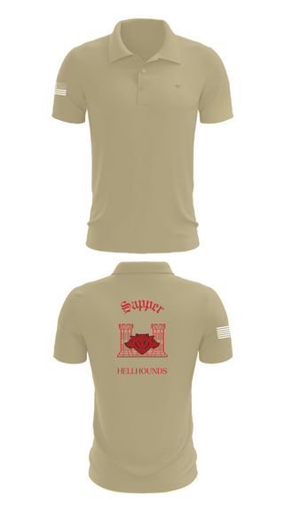 Short Sleeve Performance Polo, 811th EN CO, , Teamtime, Team time, sublimation, custom sports apparel, team uniforms, spirit wear, spiritwear, sports uniforms, custom shirts, team store, custom team store, fundraiser sports, apparel fundraiser