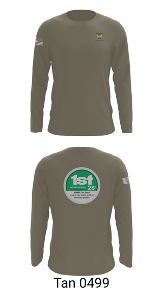 Long Sleeve Performance Shirt, 28th MP Company, National Guard, Teamtime, Team time, sublimation, custom sports apparel, team uniforms, spirit wear, spiritwear, sports uniforms, custom shirts, team store, custom team store, fundraiser sports, apparel fundraiser