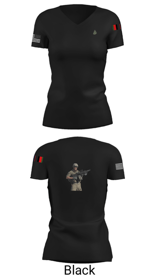 Womens Short Sleeve Vneck Shirt, MS ADT SECFOR, Army, Teamtime, Team time, sublimation, custom sports apparel, team uniforms, spirit wear, spiritwear, sports uniforms, custom shirts, team store, custom team store, fundraiser sports, apparel fundraiser