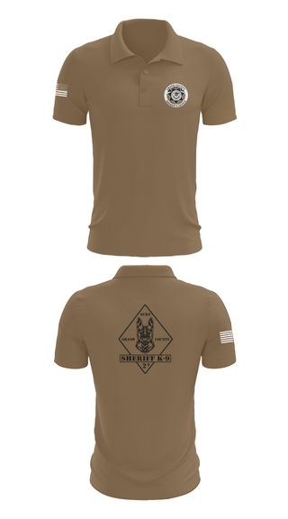 Short Sleeve Performance Polo, GCSO K9, , Teamtime, Team time, sublimation, custom sports apparel, team uniforms, spirit wear, spiritwear, sports uniforms, custom shirts, team store, custom team store, fundraiser sports, apparel fundraiser