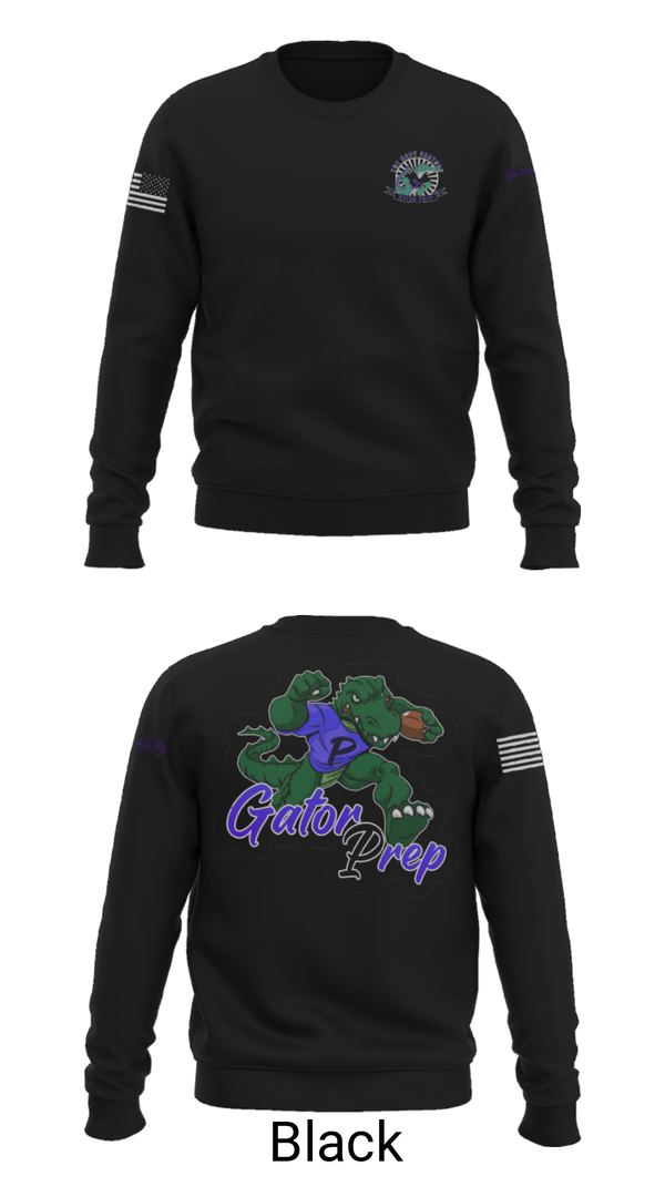 Crew Neck Sweatshirt, Gator Prep, Football, Teamtime, Team time, sublimation, custom sports apparel, team uniforms, spirit wear, spiritwear, sports uniforms, custom shirts, team store, custom team store, fundraiser sports, apparel fundraiser