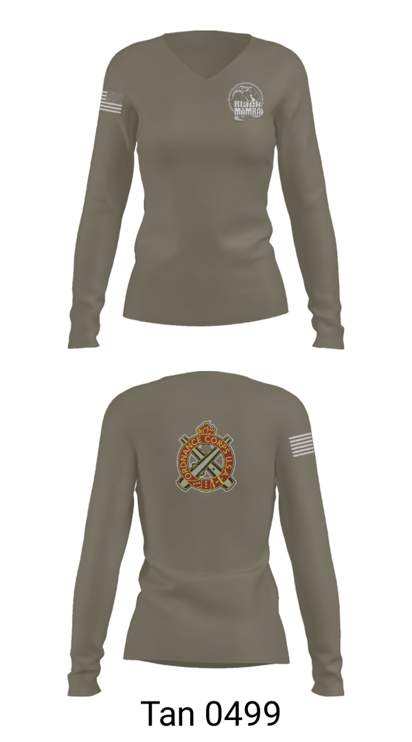 Women's Long Sleeve Vneck Shirt, 978th MP Comapny, , Teamtime, Team time, sublimation, custom sports apparel, team uniforms, spirit wear, spiritwear, sports uniforms, custom shirts, team store, custom team store, fundraiser sports, apparel fundraiser
