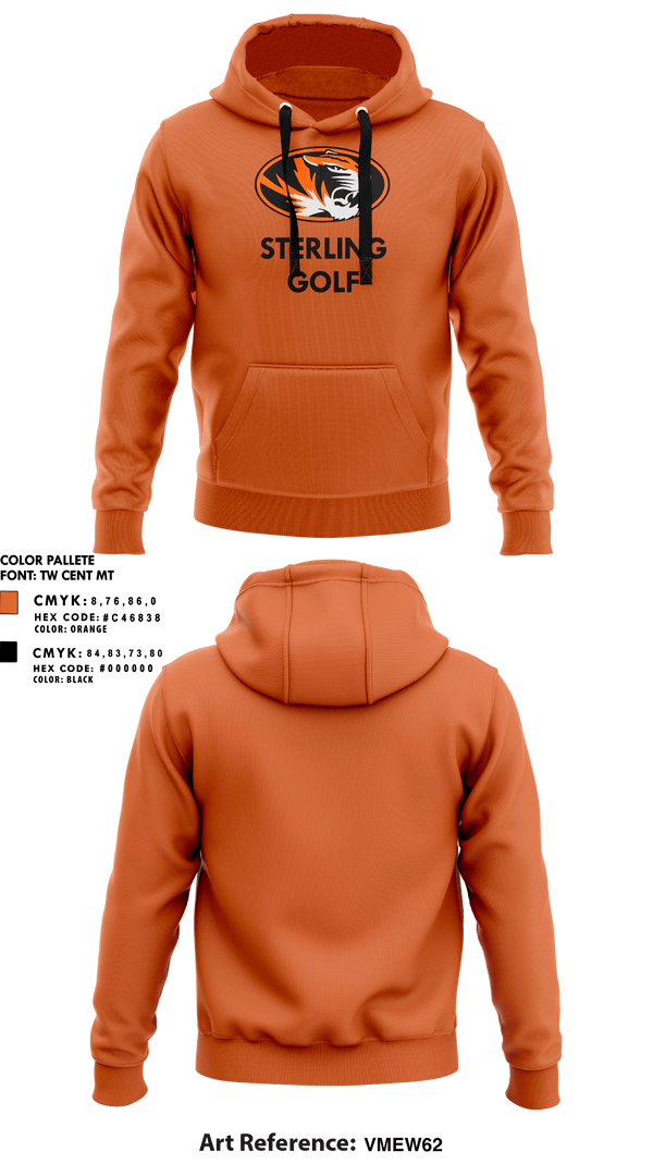 Hoodie, Sterling High School Golf, Golf, Teamtime, Team time, sublimation, custom sports apparel, team uniforms, spirit wear, spiritwear, sports uniforms, custom shirts, team store, custom team store, fundraiser sports, apparel fundraiser