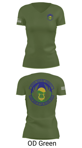 Women's Short Sleeve Vneck Shirt, USAF Band of the Golden West, , Teamtime, Team time, sublimation, custom sports apparel, team uniforms, spirit wear, spiritwear, sports uniforms, custom shirts, team store, custom team store, fundraiser sports, apparel fundraiser