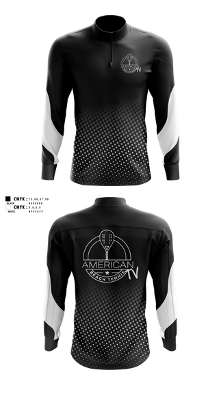 Quarter Zip Jacket, American Beach Tennis, Tennis, Teamtime, Team time, sublimation, custom sports apparel, team uniforms, spirit wear, spiritwear, sports uniforms, custom shirts, team store, custom team store, fundraiser sports, apparel fundraiser
