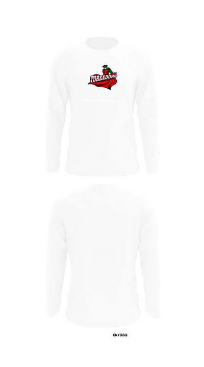 Boone Toreadors Track & Field 97808854 Long Sleeve Performance Shirt 8