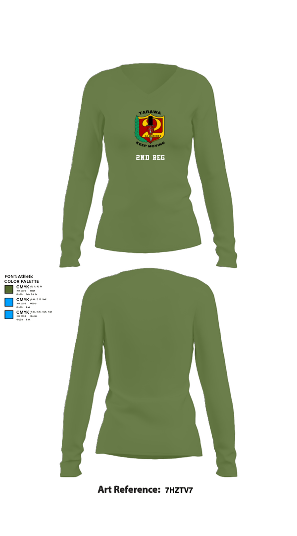 Women's Long Sleeve Vneck Shirt, 2nd Reg, , Teamtime, Team time, sublimation, custom sports apparel, team uniforms, spirit wear, spiritwear, sports uniforms, custom shirts, team store, custom team store, fundraiser sports, apparel fundraiser