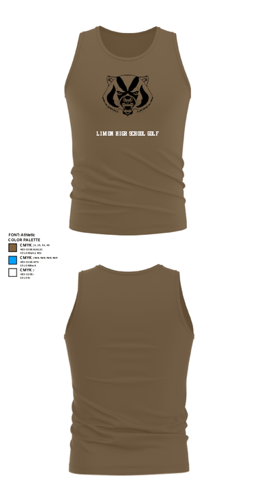 Limon High School Golf 67899310 Tank Top - 8