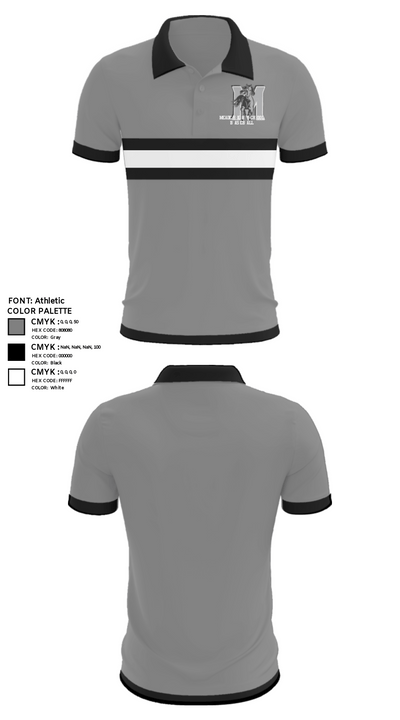 Meade High School Baseball 78796681 Short Sleeve Performance Polo - 34