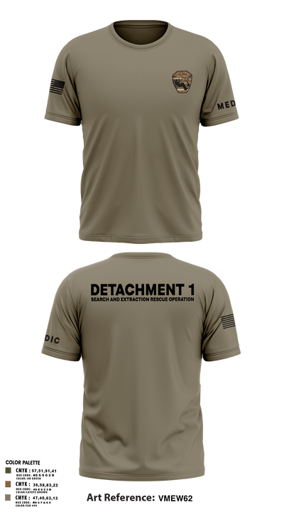 Detachment 1 27221981 Short Sleeve Performance Shirt - 9