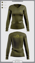 Ascendas Aerospace 64793755 Women's Long Sleeve V-neck Shirt -1 1