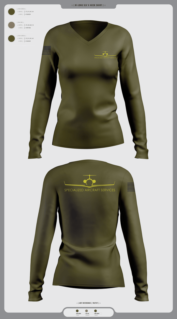 Womens Long Sleeve Vneck Shirt 1, Ascendas Aerospace, , Teamtime, Team time, sublimation, custom sports apparel, team uniforms, spirit wear, spiritwear, sports uniforms, custom shirts, team store, custom team store, fundraiser sports, apparel fundraiser