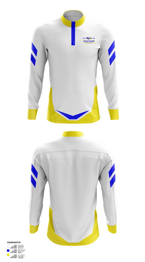 Quarter Zip Jacket, Eastside Youth Wrestling, Wrestling, Teamtime, Team time, sublimation, custom sports apparel, team uniforms, spirit wear, spiritwear, sports uniforms, custom shirts, team store, custom team store, fundraiser sports, apparel fundraiser