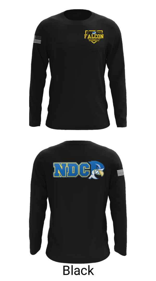 Long Sleeve Performance Shirt, Notre Dame College Baseball, Baseball, Teamtime, Team time, sublimation, custom sports apparel, team uniforms, spirit wear, spiritwear, sports uniforms, custom shirts, team store, custom team store, fundraiser sports, apparel fundraiser