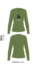2nd Platoon Charlie Battery 5-4 81047284 Women's Long Sleeve V-neck Shirt - 42