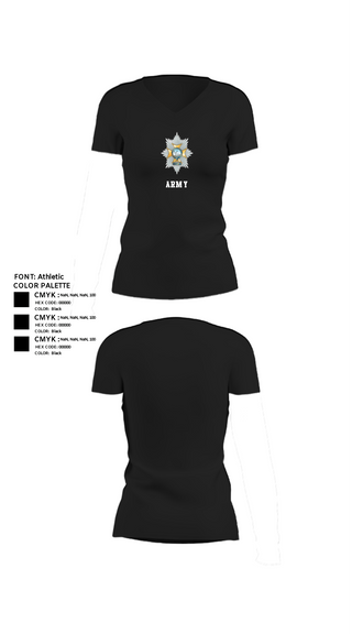 Women's Short Sleeve Vneck Shirt, Sherwood Foresters, Army, Teamtime, Team time, sublimation, custom sports apparel, team uniforms, spirit wear, spiritwear, sports uniforms, custom shirts, team store, custom team store, fundraiser sports, apparel fundraiser