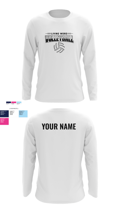 Living Word Academy Volleyball 38101646 Long Sleeve Performance Shirt - 6