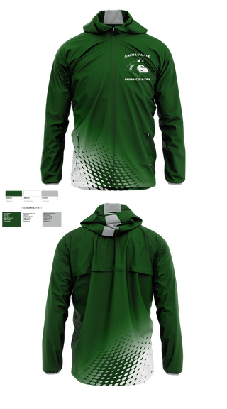 Windbreaker, Nathan Hale High School Cross Country, Cross Country, Teamtime, Team time, sublimation, custom sports apparel, team uniforms, spirit wear, spiritwear, sports uniforms, custom shirts, team store, custom team store, fundraiser sports, apparel fundraiser