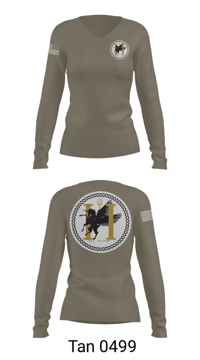 TCC2 37454009 Women's Long Sleeve V-neck Shirt - 73