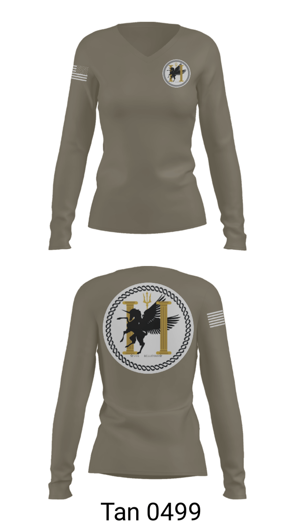 Women's Long Sleeve Vneck Shirt, TCC2, Navy, Teamtime, Team time, sublimation, custom sports apparel, team uniforms, spirit wear, spiritwear, sports uniforms, custom shirts, team store, custom team store, fundraiser sports, apparel fundraiser