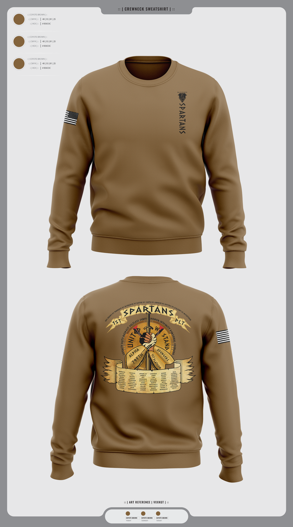 Crew Neck Sweatshirt, Spartans, , Teamtime, Team time, sublimation, custom sports apparel, team uniforms, spirit wear, spiritwear, sports uniforms, custom shirts, team store, custom team store, fundraiser sports, apparel fundraiser