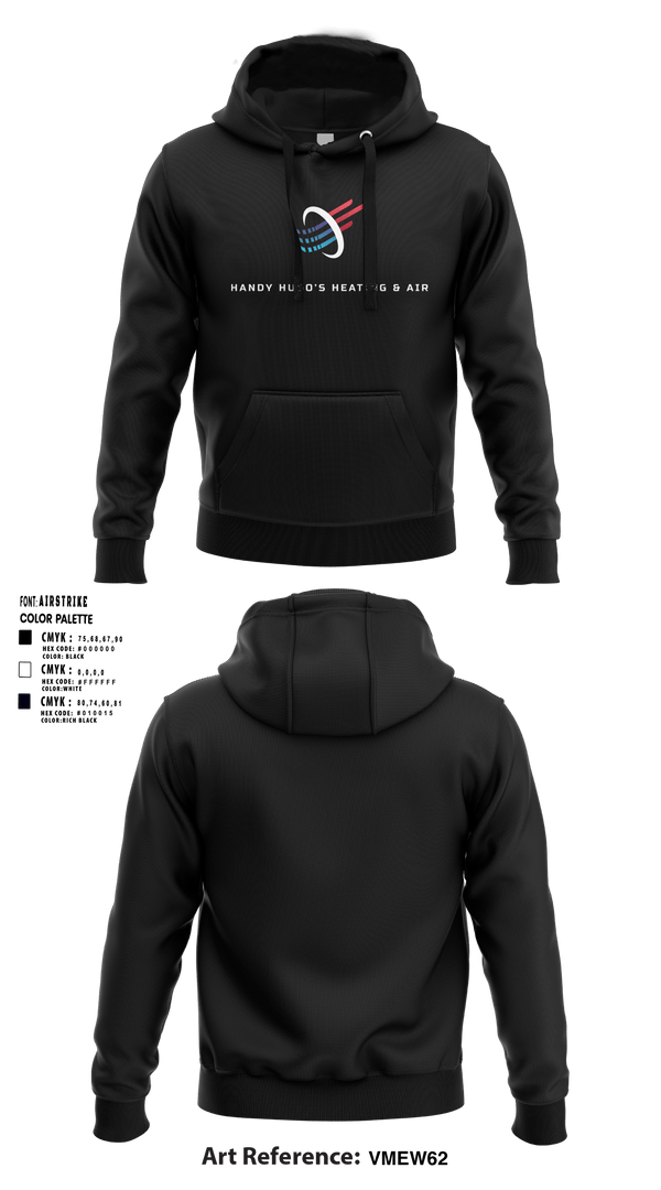 Hoodie, Handy Hugo’s Heating & Air, , Teamtime, Team time, sublimation, custom sports apparel, team uniforms, spirit wear, spiritwear, sports uniforms, custom shirts, team store, custom team store, fundraiser sports, apparel fundraiser