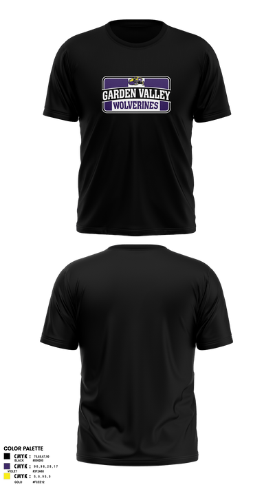 Garden Valley Wolverines 38799509 Short Sleeve Performance Shirt - 3