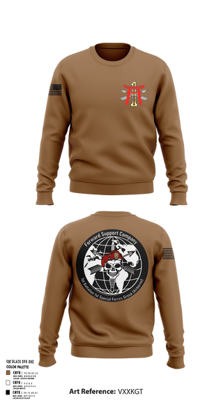 Crew Neck Sweatshirt, FSC 1-1SFG, Army, Teamtime, Team time, sublimation, custom sports apparel, team uniforms, spirit wear, spiritwear, sports uniforms, custom shirts, team store, custom team store, fundraiser sports, apparel fundraiser