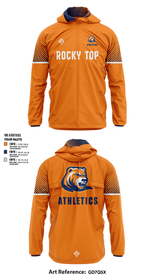 Windbreaker, Rocky Top MS, Spirit Store, Teamtime, Team time, sublimation, custom sports apparel, team uniforms, spirit wear, spiritwear, sports uniforms, custom shirts, team store, custom team store, fundraiser sports, apparel fundraiser