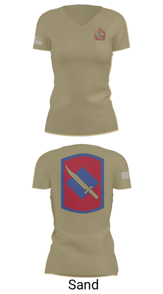 Women's Short Sleeve Vneck Shirt, Fox Company 39th BSB (FA FSC), National Guard, Teamtime, Team time, sublimation, custom sports apparel, team uniforms, spirit wear, spiritwear, sports uniforms, custom shirts, team store, custom team store, fundraiser sports, apparel fundraiser
