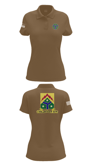 Womens Short Sleeve Performance Polo, 278th Armored Cavalry, Army, Teamtime, Team time, sublimation, custom sports apparel, team uniforms, spirit wear, spiritwear, sports uniforms, custom shirts, team store, custom team store, fundraiser sports, apparel fundraiser