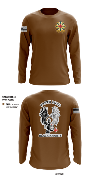 Long Sleeve Performance Shirt, 745th Forward Resuscitative Surgical Detachment, Army, Teamtime, Team time, sublimation, custom sports apparel, team uniforms, spirit wear, spiritwear, sports uniforms, custom shirts, team store, custom team store, fundraiser sports, apparel fundraiser