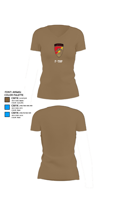 F-TRP 78590641 Women's Short Sleeve V-neck Shirt - 4