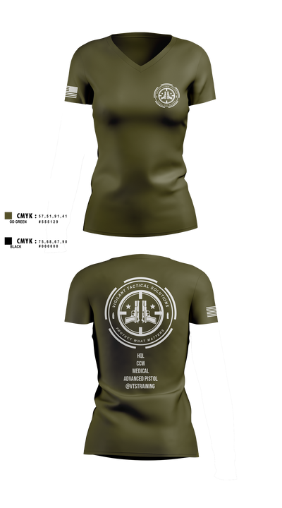 Vigilante Tactical Solutions Women's Short Sleeve V-neck Shirt - 6