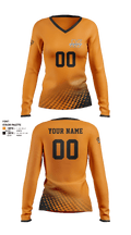 Malvern High School Volleyball 16056361 Women's Long Sleeve V-neck Shirt - 1