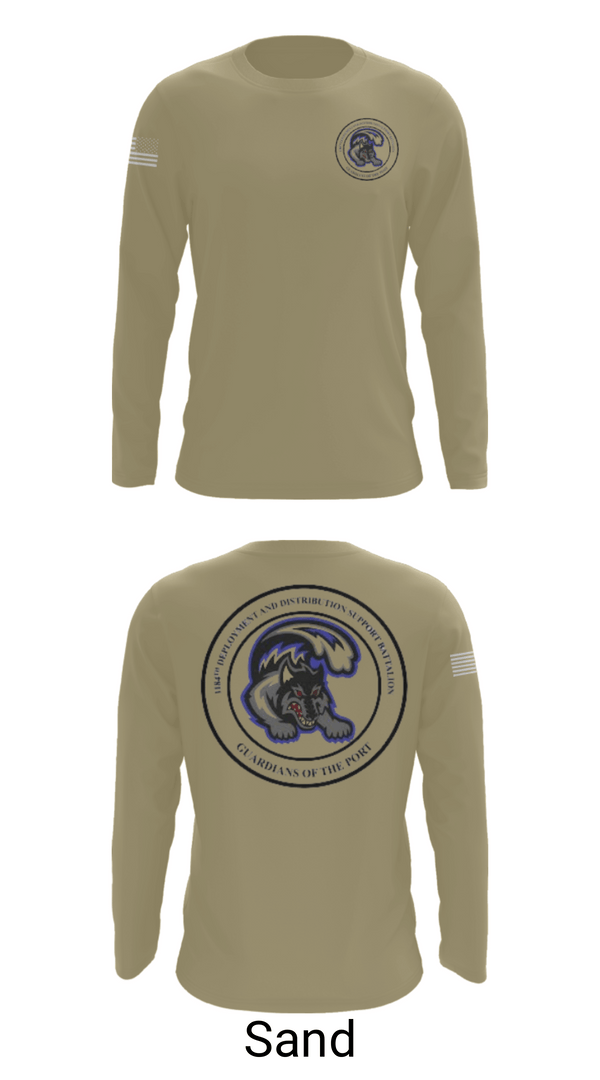 Long Sleeve Performance Shirt, 1184th DDSB, Army, Teamtime, Team time, sublimation, custom sports apparel, team uniforms, spirit wear, spiritwear, sports uniforms, custom shirts, team store, custom team store, fundraiser sports, apparel fundraiser
