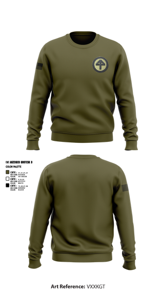Crew Neck Sweatshirt, 44th infantry brigade, Army, Teamtime, Team time, sublimation, custom sports apparel, team uniforms, spirit wear, spiritwear, sports uniforms, custom shirts, team store, custom team store, fundraiser sports, apparel fundraiser