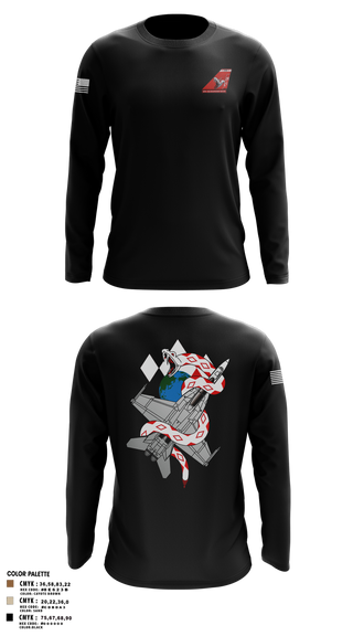 Long Sleeve Performance Shirt, VFA-102, , Teamtime, Team time, sublimation, custom sports apparel, team uniforms, spirit wear, spiritwear, sports uniforms, custom shirts, team store, custom team store, fundraiser sports, apparel fundraiser