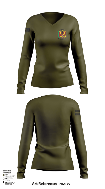 2nd Reg 65424658 Women's Long Sleeve V-neck Shirt - 136