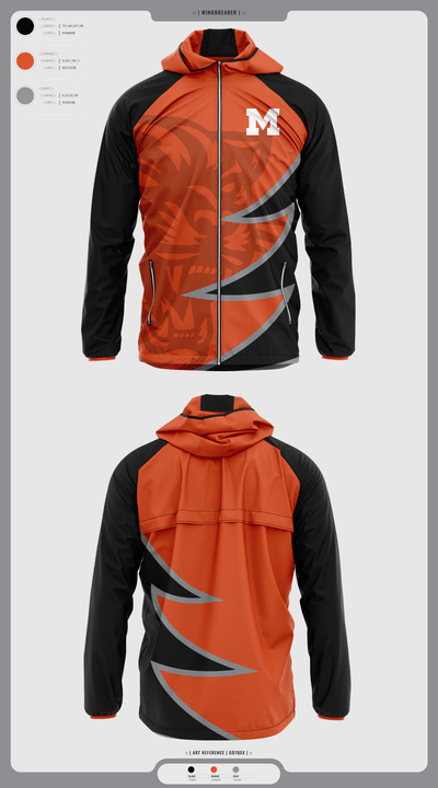 Milton Area Black Panthers 88369050 Windbreaker - 2