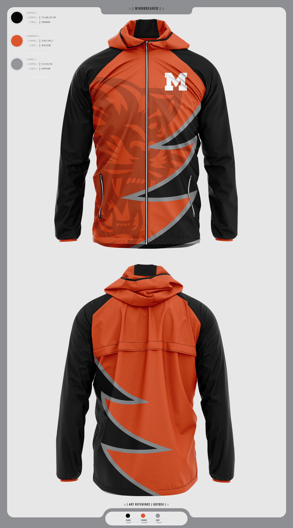 Windbreaker, Milton Area Black Panthers, , Teamtime, Team time, sublimation, custom sports apparel, team uniforms, spirit wear, spiritwear, sports uniforms, custom shirts, team store, custom team store, fundraiser sports, apparel fundraiser