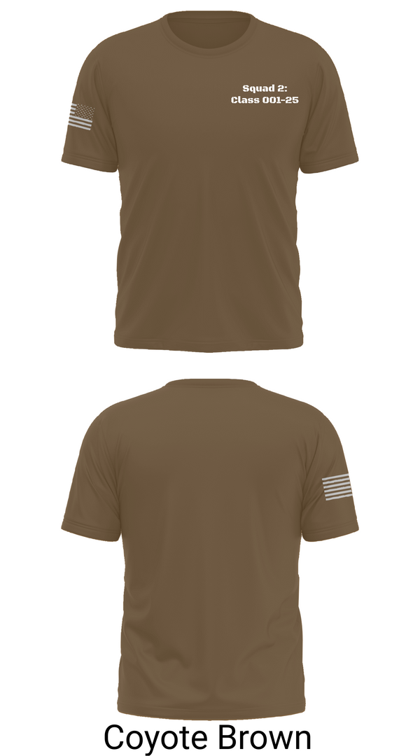 Short Sleeve Performance Shirt, Squad 2: Class 001-25, Army, Teamtime, Team time, sublimation, custom sports apparel, team uniforms, spirit wear, spiritwear, sports uniforms, custom shirts, team store, custom team store, fundraiser sports, apparel fundraiser
