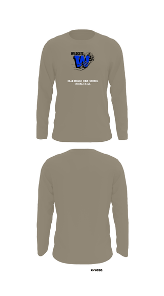 Long Sleeve Performance Shirt, Clarksdale High School Basketball, Men's Basketball, Teamtime, Team time, sublimation, custom sports apparel, team uniforms, spirit wear, spiritwear, sports uniforms, custom shirts, team store, custom team store, fundraiser sports, apparel fundraiser
