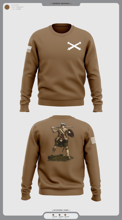 B BRTY 119th FA 54771555 Crew Neck Sweatshirt - 1