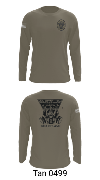 Long Sleeve Performance Shirt, 61st CST, Army, Teamtime, Team time, sublimation, custom sports apparel, team uniforms, spirit wear, spiritwear, sports uniforms, custom shirts, team store, custom team store, fundraiser sports, apparel fundraiser