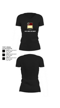 HHD 166th Regiment 4853273 Women's Short Sleeve V-neck Shirt - 24
