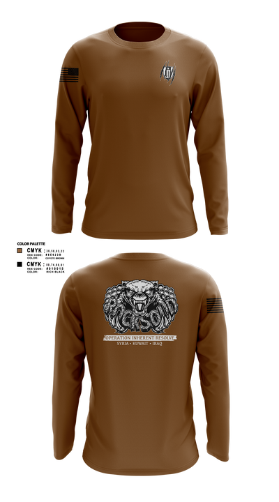 304th EVCC 1221294 Long Sleeve Performance Shirt 2
