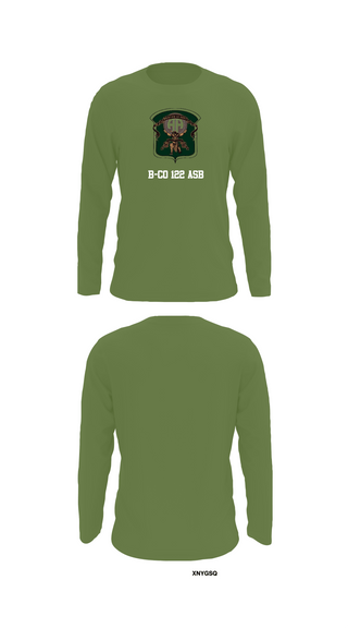 Long Sleeve Performance Shirt, B-Co 122 ASB, Army, Teamtime, Team time, sublimation, custom sports apparel, team uniforms, spirit wear, spiritwear, sports uniforms, custom shirts, team store, custom team store, fundraiser sports, apparel fundraiser